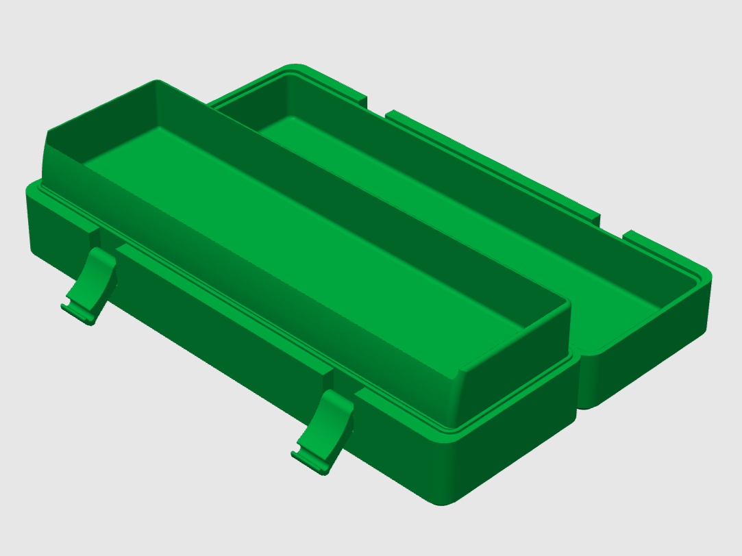 Miniatura 9 do modelo 3D 可自定义尺寸 收纳盒 | 工具盒 | 储物盒 | 文具盒——丝滑锁扣铰链