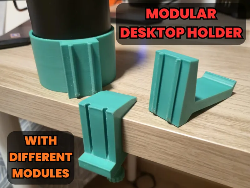 Modular Desk Clamp with Rail System