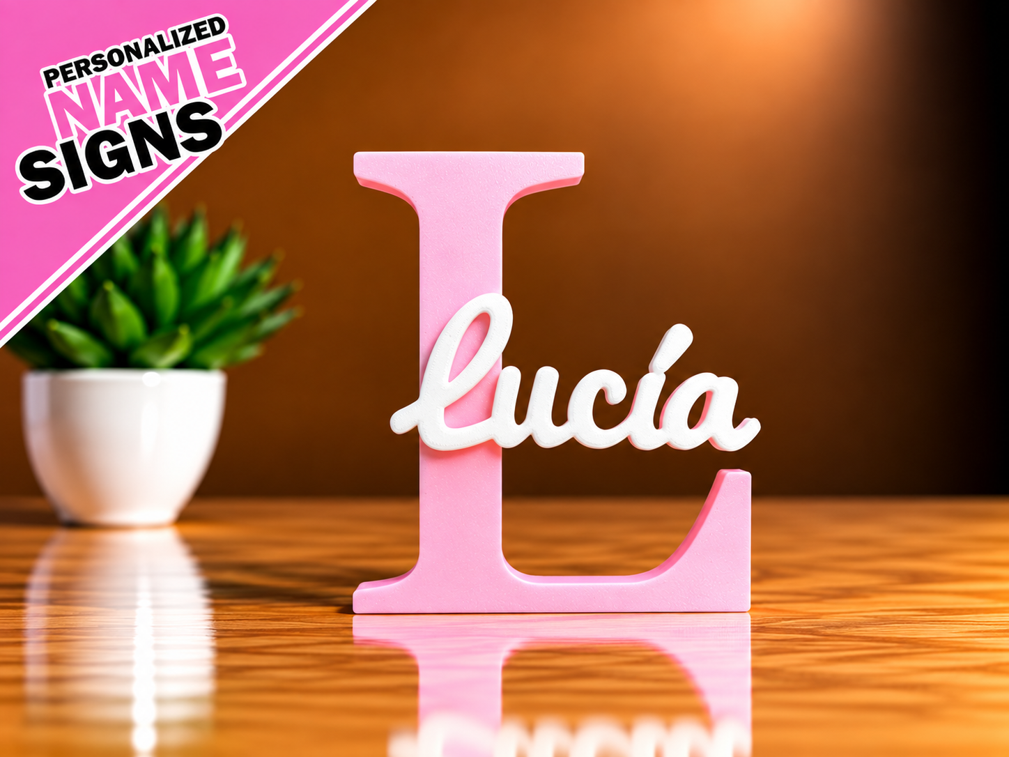 Placa de Nome 3D - Lucía 3D model