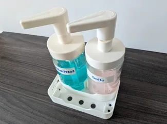 Doppelter Spüli Stand mit Schwamm Ablage