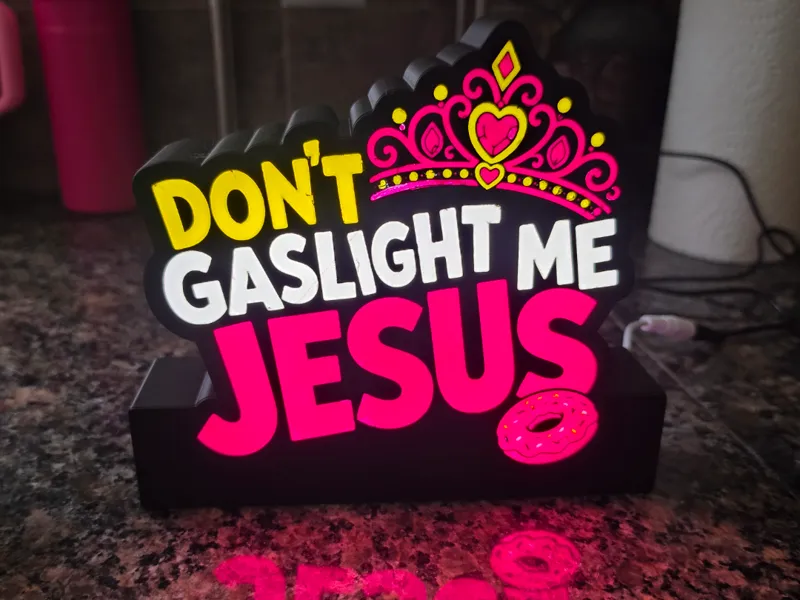 Dont Gaslight Me Jesus Lightbox