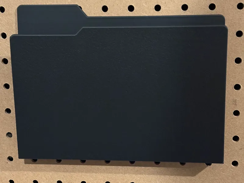 Manila mail holder | letter organizer for pegboard