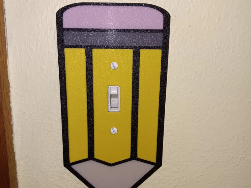 Pencil Light Switch Cover
