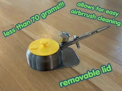 airbrush cleaning pot