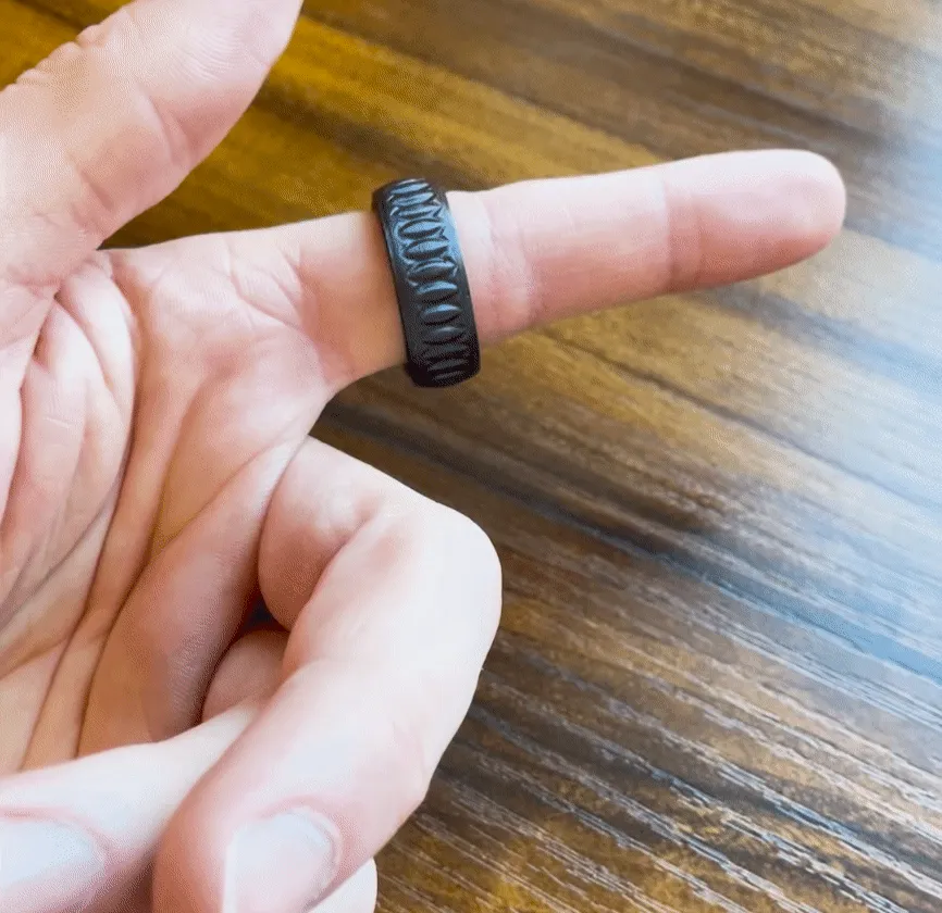 Print in Place Fidget Ring (21 Different Sizes) view 2