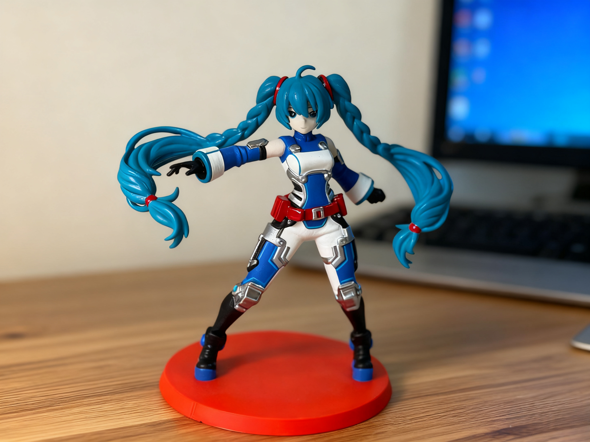 初音未来模型，分件拼装打印不宜翻车