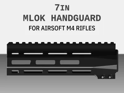 A1 Mini Compatible - 7 Inch MLOK M4 Handguard