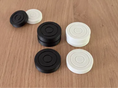 Checkers and Mill Game Pieces two sizes