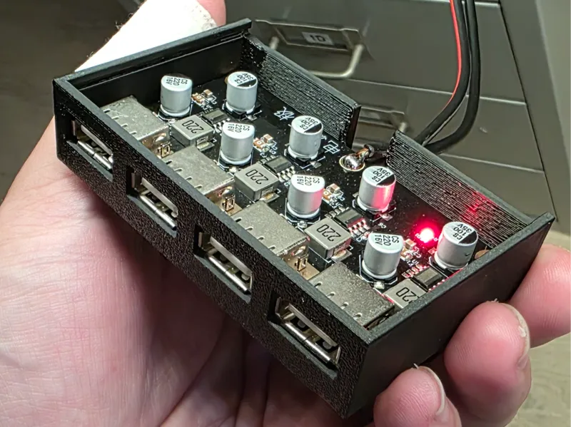Case for 4 USB QC 3.0 12V Charging Board