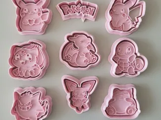 Set Pokémon–Cortadores 3D de Galletas y Plastilina