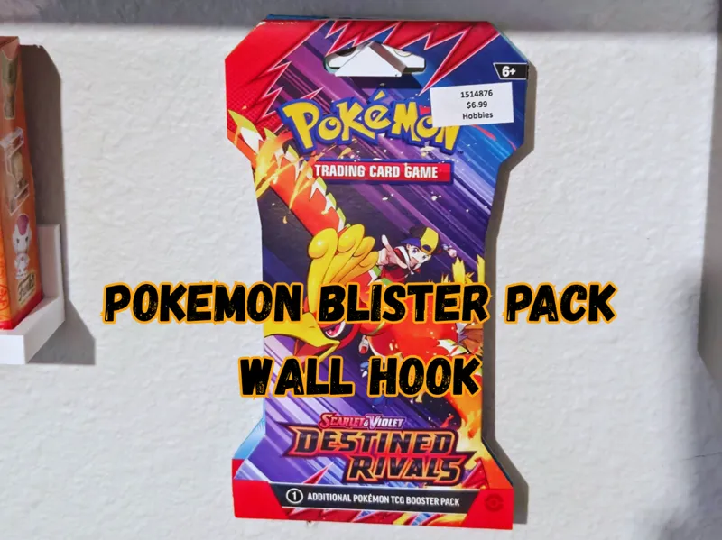 Pokemon Blister Pack / Toy Wall Hook