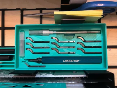 4x2 Gridfinity Deburring Tool & XActo Holder