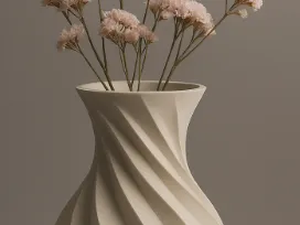 Jarrón Helicoidal Elegante