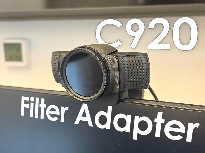 Logi C920 CPL Filter Clip Adapter 40.5mm