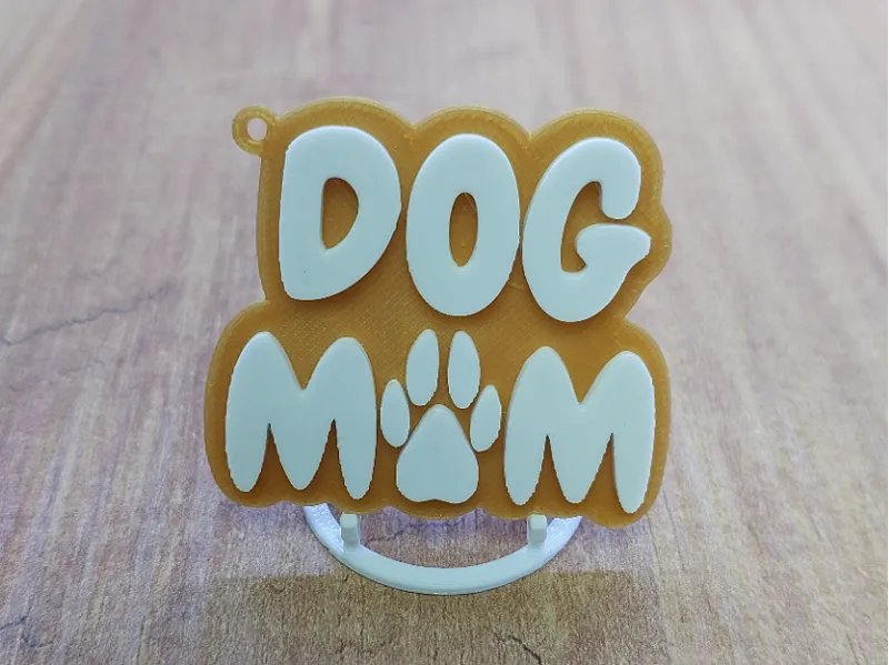Dog Mom Keychain