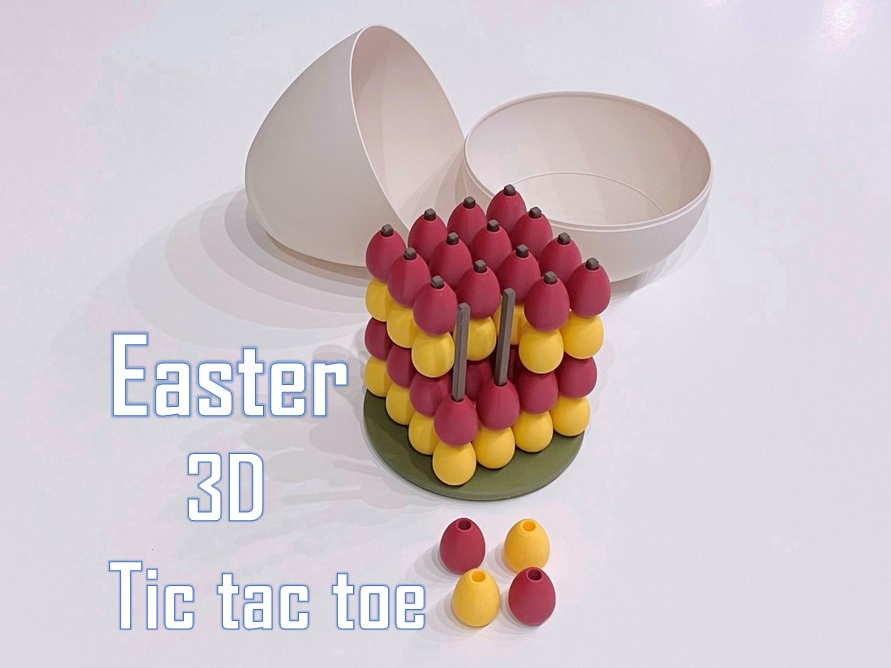 Easter eggs 3D tic tac toe
