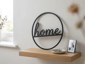 Home-Ring-Schlichter Schriftzug für Wand & Eingang