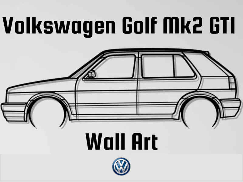 Volkswagen Golf Mk2 GTI Wall Art