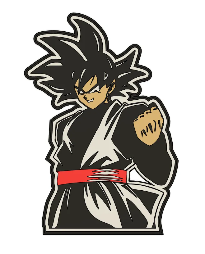 Nik Bal Model Goku Black Dragon Ball Z (DBZ) by Nik - MakerWorld