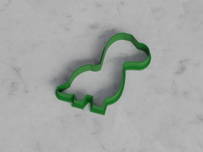 Dino cookie cutter