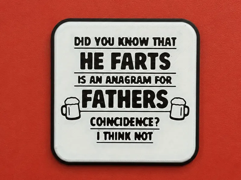 Father - Dad - Drink Coaster - Funny