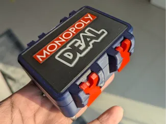 Monopoly Deal Card Box - Magnetic Lock
