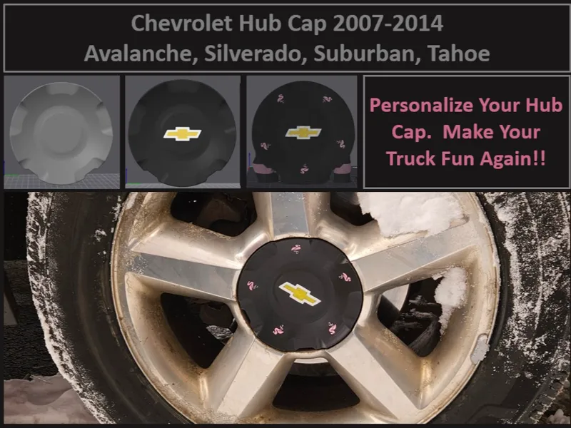 Chevy Hub Cap 2007-2014 Avalanche,Tahoe,Silverado