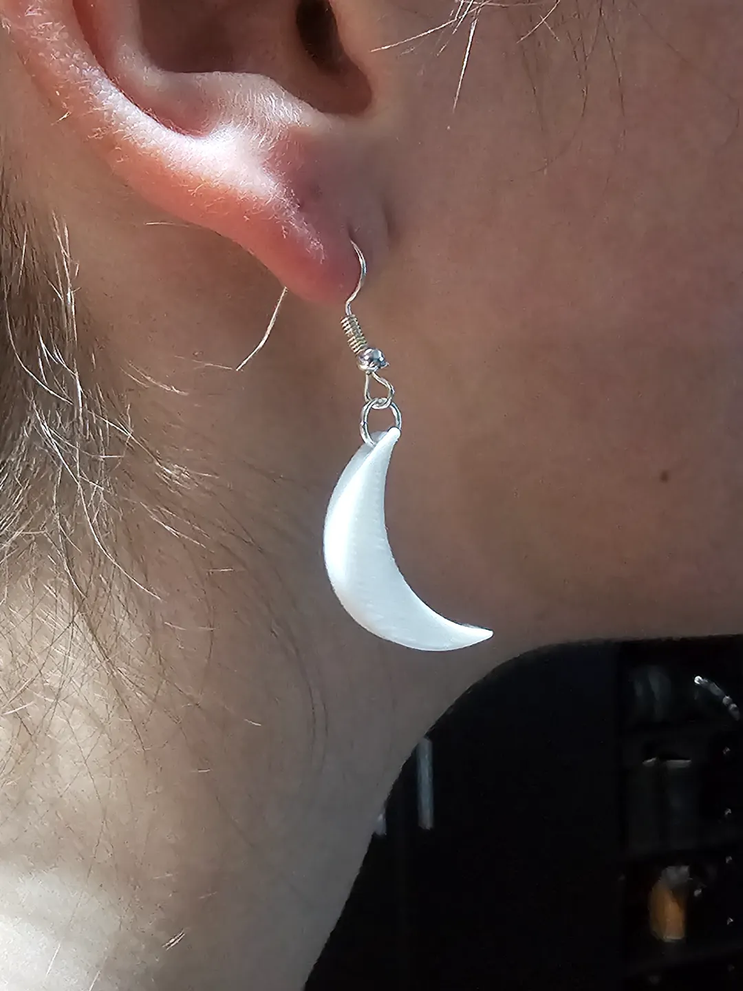 Crescent Moon Earrings! view 3