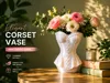 Corset Vase– Lace Up Design & Details 14 cm 