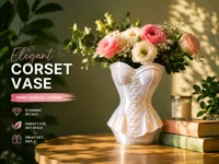 Corset Vase– Lace Up Design & Details 14 cm 