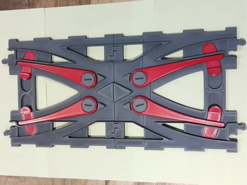 A1 MINI Duplo Train Track Double Crossover Switch