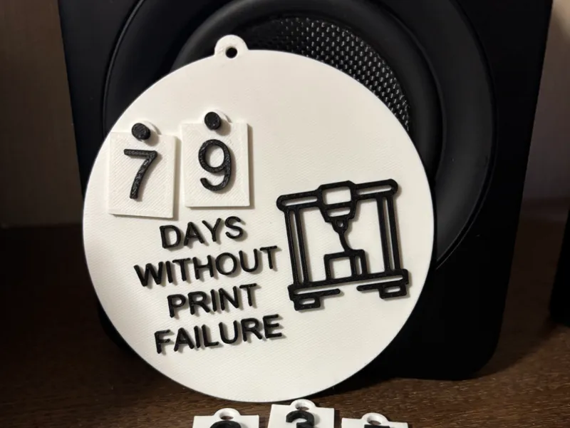 "Days Without Print Failure" Tracker Ornament