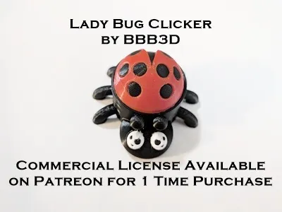 Lady Bug Clicker Fidget