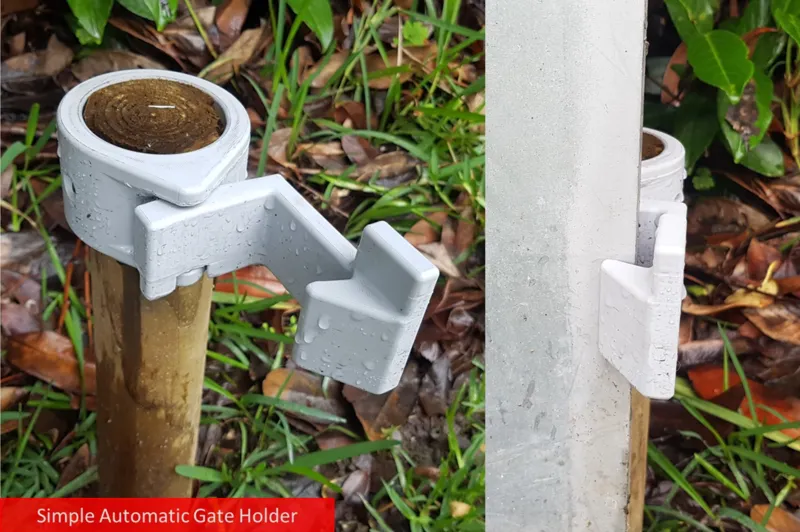 Simple automatic gate holder