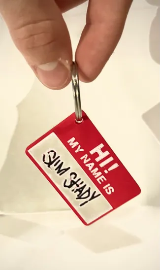 Slim Shady Name Card