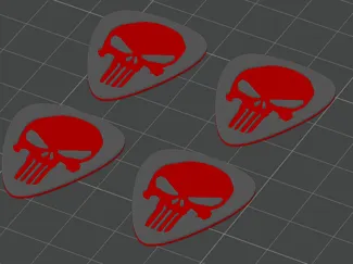 The Punisher Guitar Pick