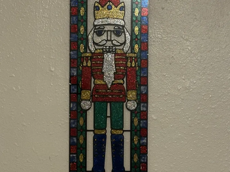 Nutcracker Stained glass outline 
