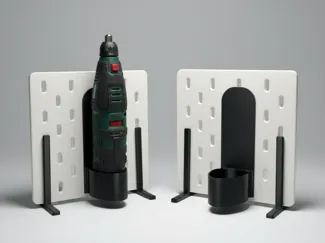 IKEA Skadis Halterung Feinbohrschleifer Parkside 