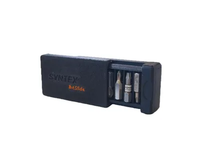 Magnetic Bit Holder with Sliding Lid by – SYNTEX 