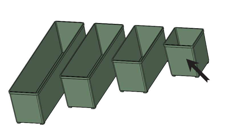 Miniatura 1 do modelo 3D Festool / Tanos Sortainer inserts