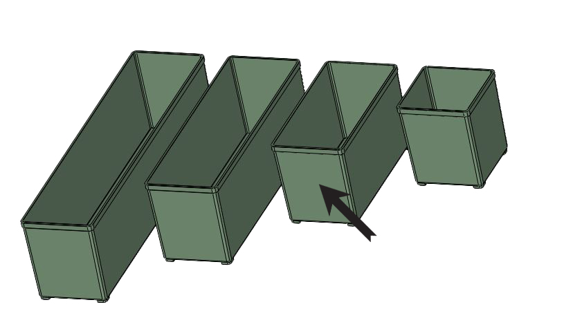 Miniatura 2 do modelo 3D Festool / Tanos Sortainer inserts