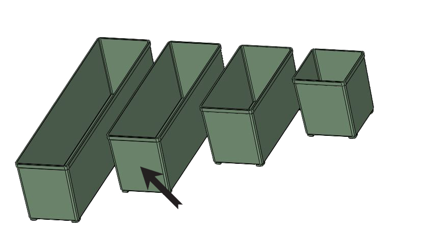 Miniatura 9 do modelo 3D Festool / Tanos Sortainer inserts
