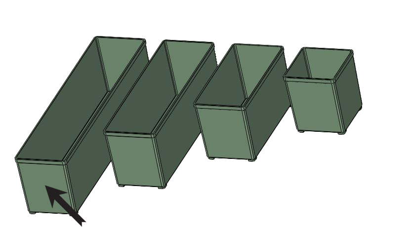 Miniatura 3 do modelo 3D Festool / Tanos Sortainer inserts