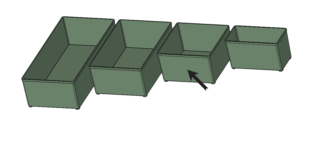 Miniatura 4 do modelo 3D Festool / Tanos Sortainer inserts