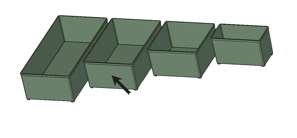 Miniatura 5 do modelo 3D Festool / Tanos Sortainer inserts