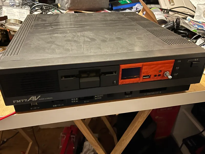 Fujitsu FM77AV Gotek Drive Cage