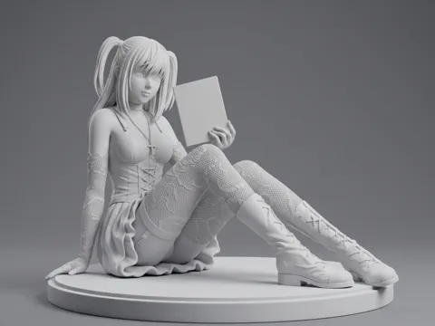 Figura decorativa: Misa Amane Figure Death Note — referencia de MakerWorld