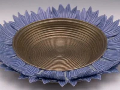 Cornflower Flowerpot Coaster Tray