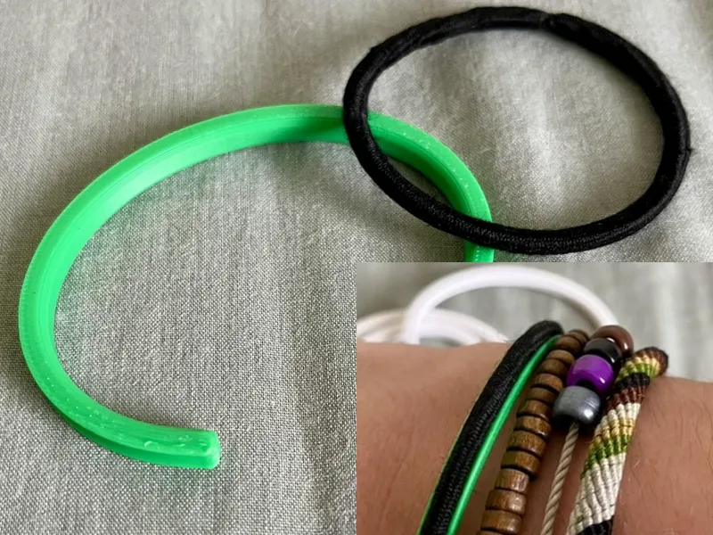 Hair Tie Cuff Bracelet