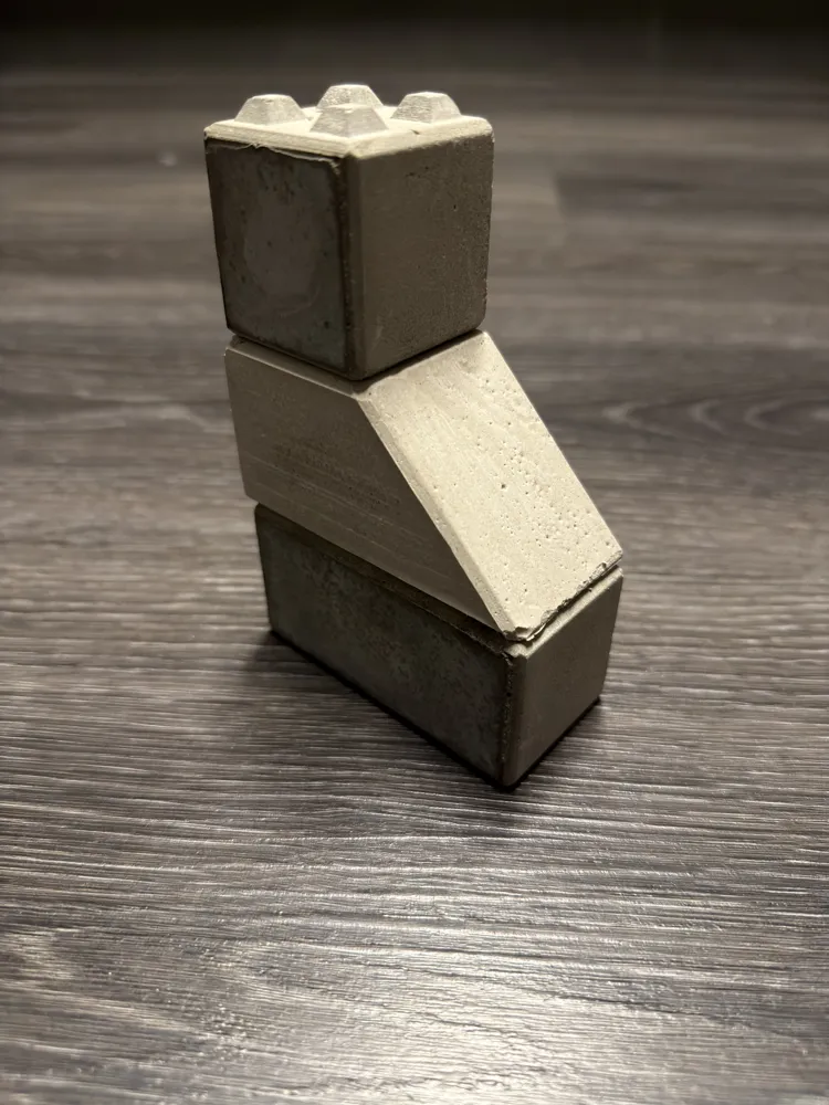 Concrete Block 4x2 Form with Bevel - Free 3D Print Model - MakerWorld